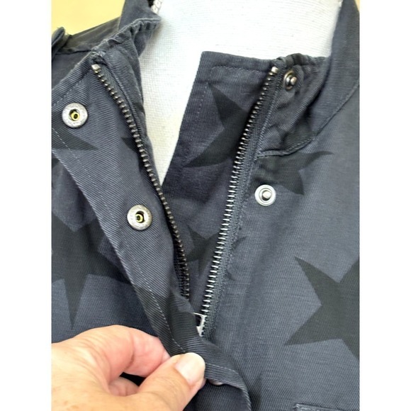 Rails Trey Star Print Utility Jacket, gray, extra small, twill, bohemian - Picture 5 of 12